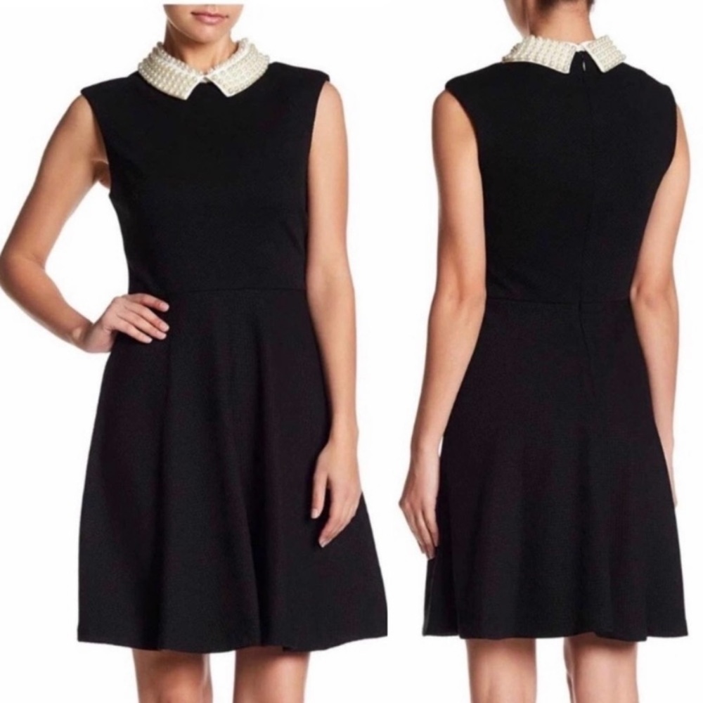 Betsey Johnson Pearl Collar Knit Dress